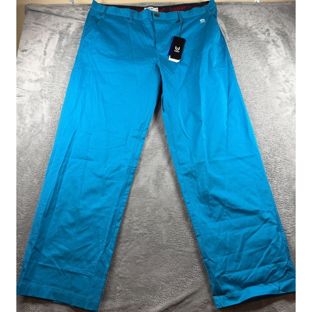 Lesmart Mens Golf Pants 42x33 Blue Jewel Stretch NWT GK16302D‎